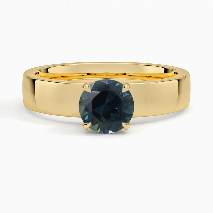 Sapphire Peyton 4mm Solitaire Ring in 18K Yellow Gold