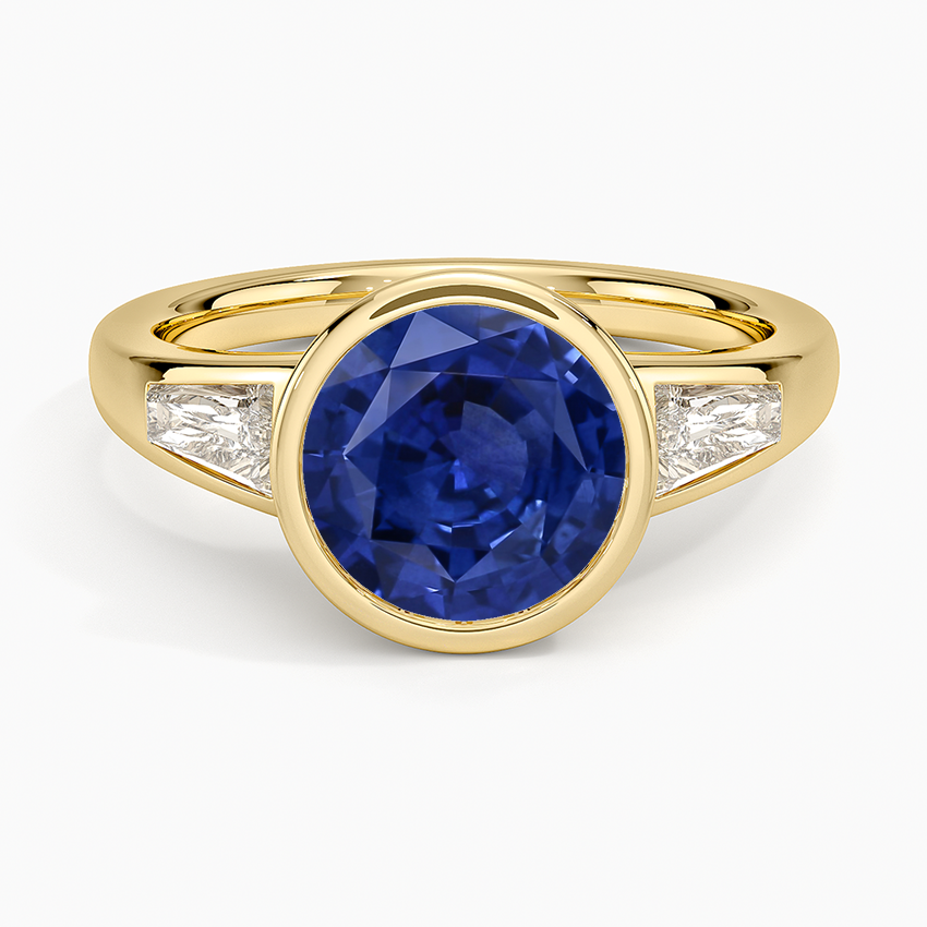 Sapphire Hayes Three Stone Baguette Diamond Ring (1/2 ct. tw.) in 14K Yellow Gold