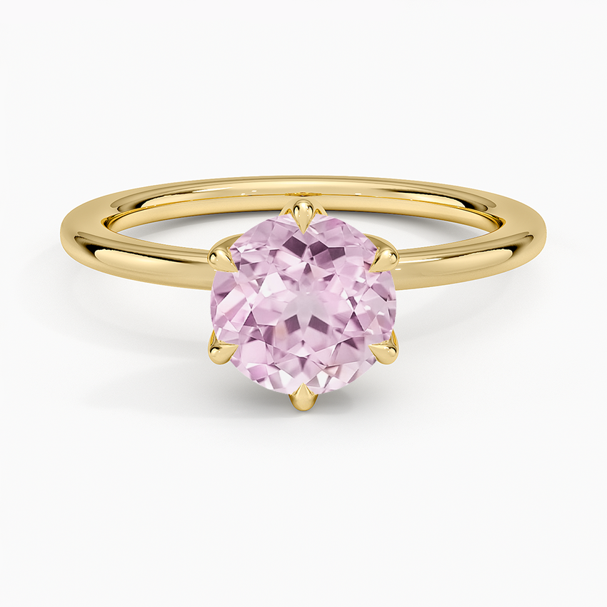 Lab Grown Sapphire Esme Perfect Fit Solitaire Ring in 18K Yellow Gold