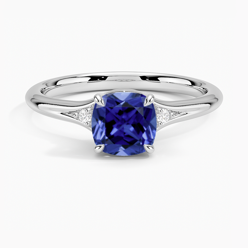 Sapphire Lena Diamond Ring in 18K White Gold