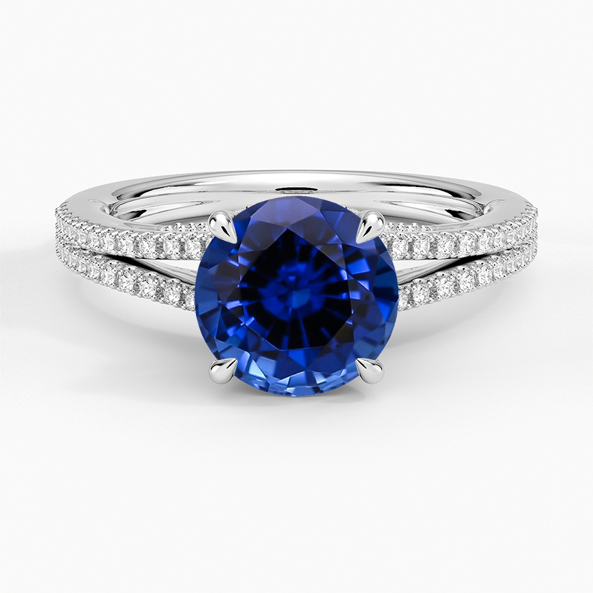 Lab Grown Sapphire Icon Diamond Ring (1/3 ct. tw.) in 18K White Gold
