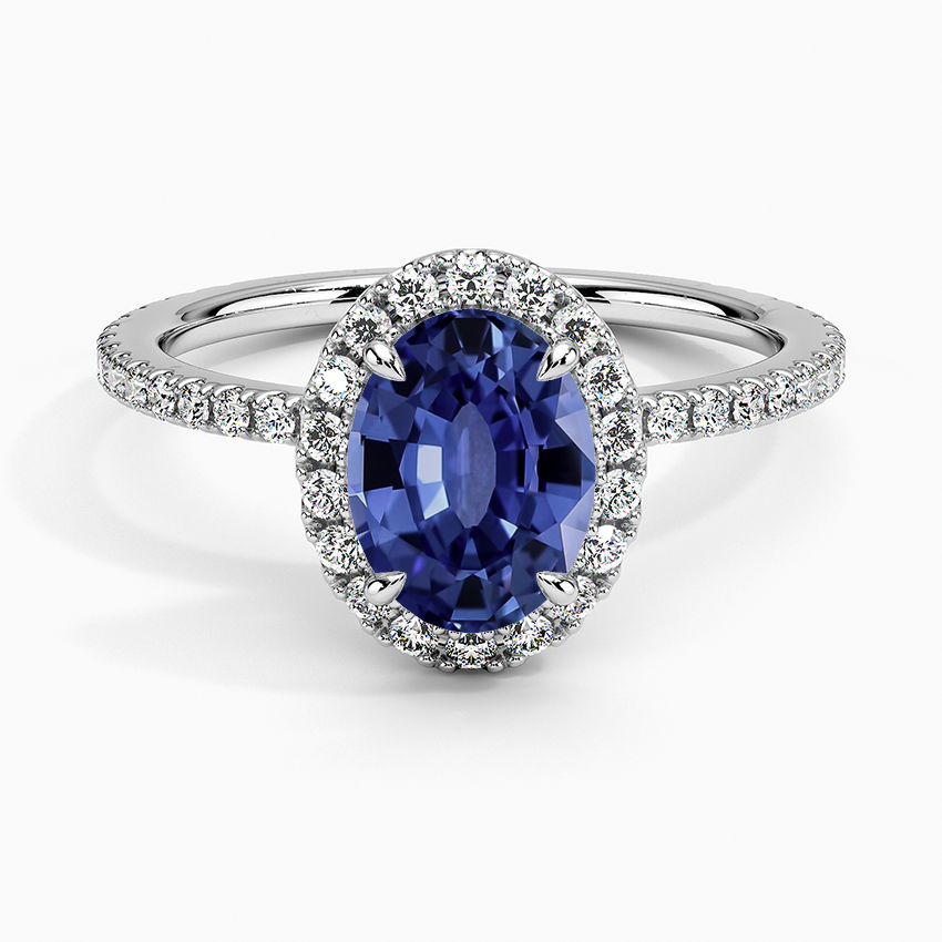 Sapphire Waverly Diamond Ring (1/2 ct. tw.) in 18K White Gold