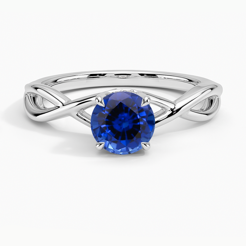 Platinum Sapphire Eden Diamond Ring