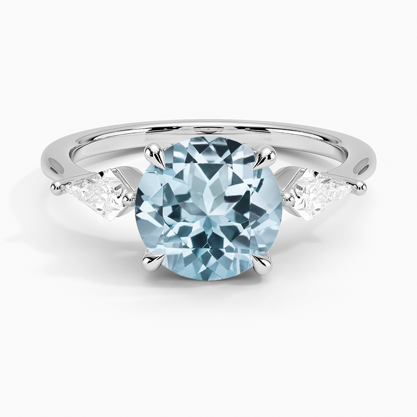 Aquamarine Luxe Cometa Diamond Ring (1/3 ct. tw.) in 18K White Gold
