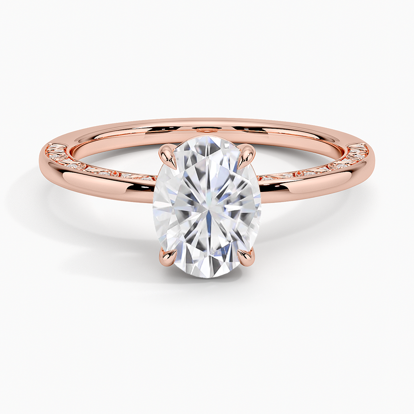 Women Lucky Charm Moissanite Rhodium-Plated Ring main image 0
