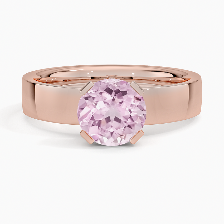 Lab Grown Sapphire Parker Solitaire Ring in 14K Rose Gold