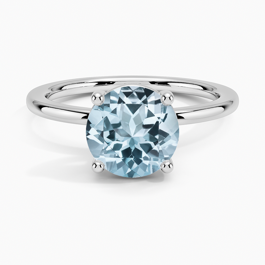 Aquamarine Perfect Fit Ring in 18K White Gold