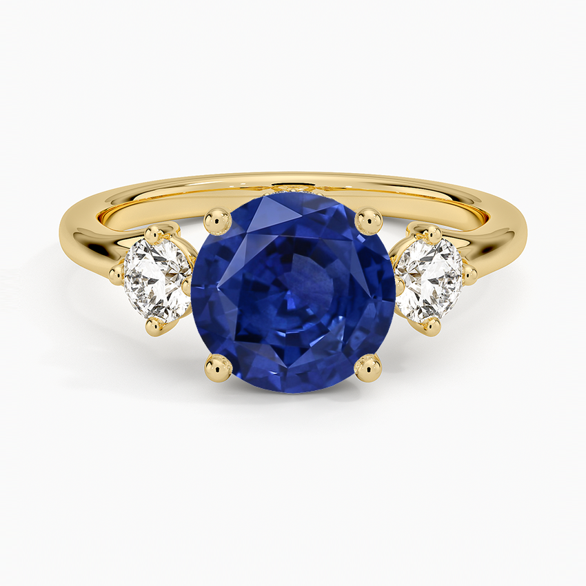 Sapphire Luxe Floating Three Stone Diamond Ring (1/3 ct. tw.) in 14K Yellow Gold