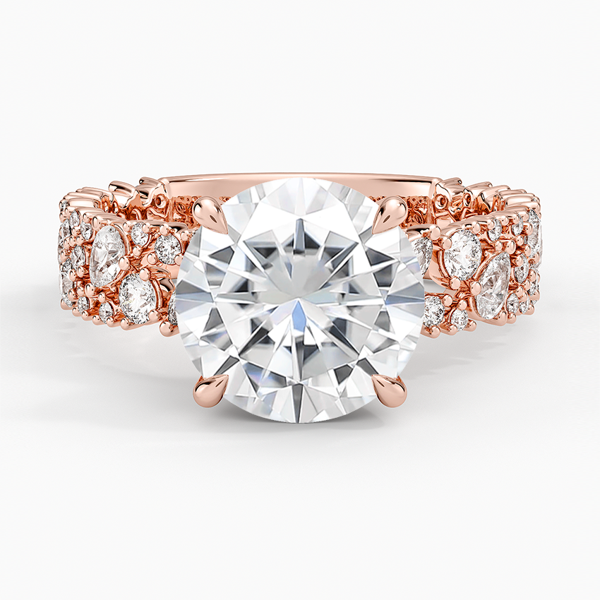 Moissanite Glacé Diamond Ring (3/4 ct. tw.) in 14K Rose Gold