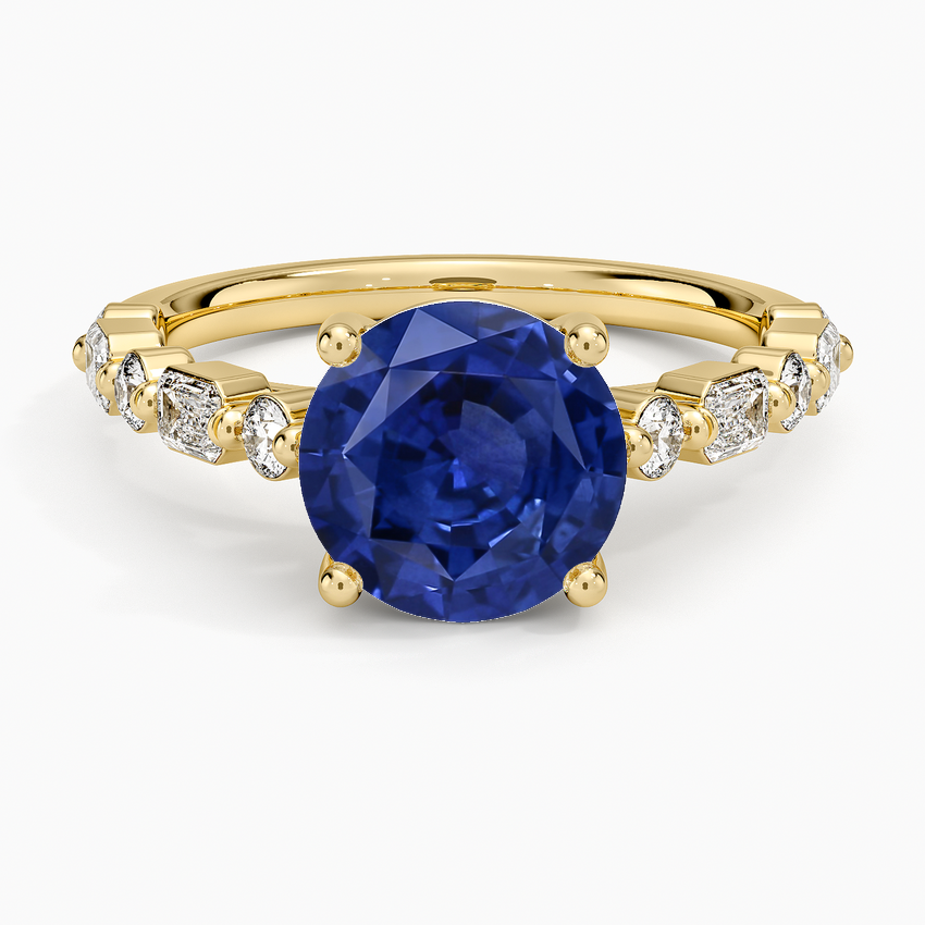 Sapphire Kensington Half Coverage Diamond Ring (1/2 ct. tw.) in 18K Yellow Gold