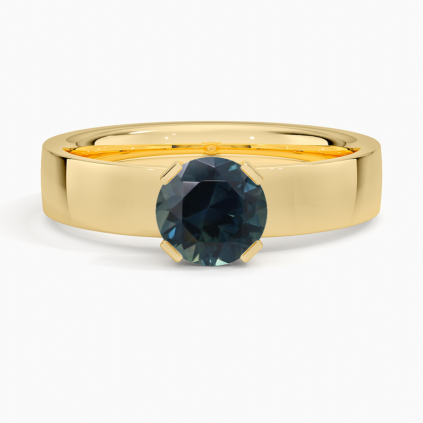 Sapphire Parker Solitaire Ring in 18K Yellow Gold