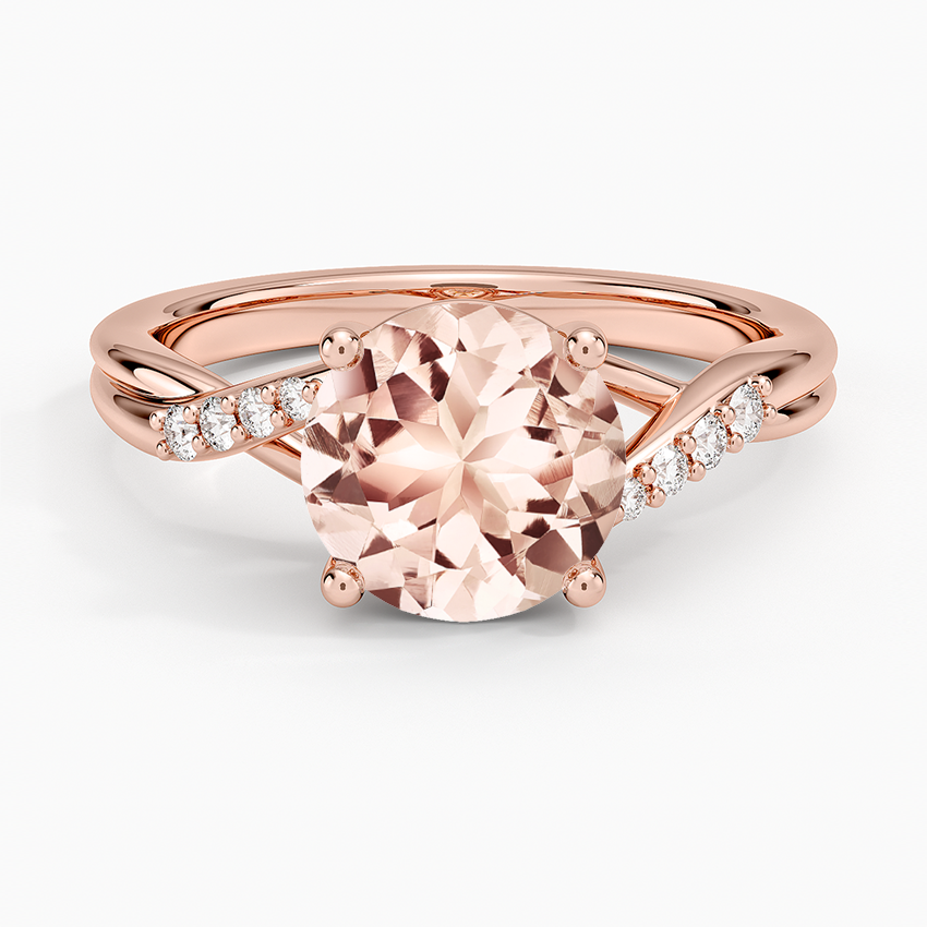 Morganite Chamise Diamond Ring (1/15 ct. tw.) in 14K Rose Gold