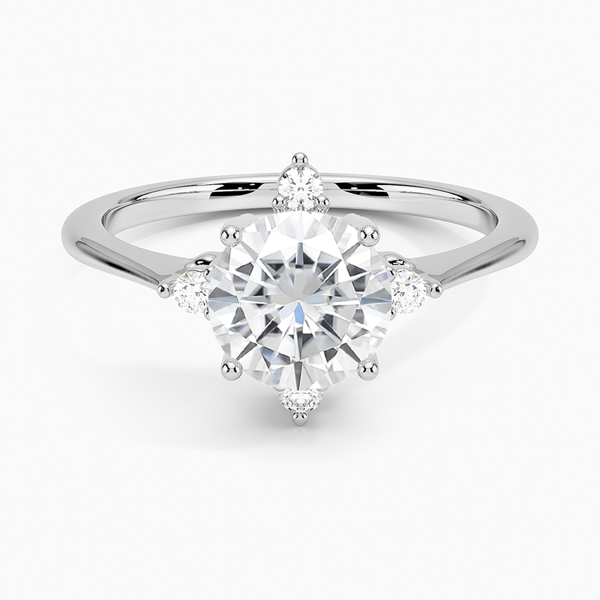 Moissanite Luminesce Diamond Ring in Platinum