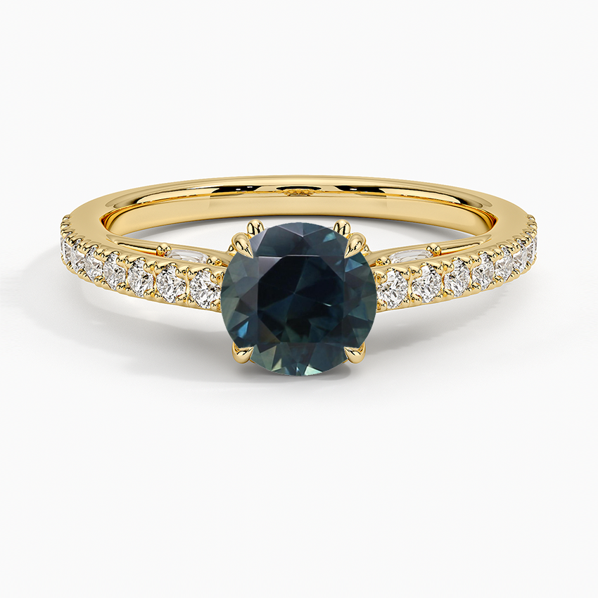 Sapphire Secret Garden Adorned Gallery Diamond Ring (1/2 ct. tw.) in 18K Yellow Gold