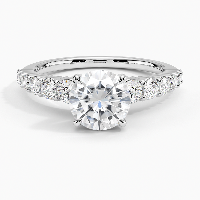 Moissanite Luciana Diamond Ring (1/2 ct. tw.) in Platinum