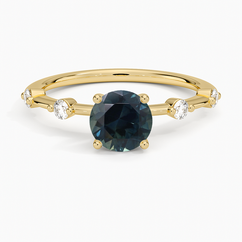 Sapphire Aimee 1.4mm Diamond Ring in 18K Yellow Gold