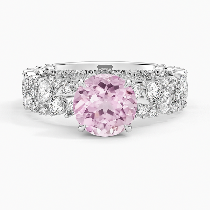 Lab Grown Sapphire Glacé Diamond Ring (3/4 ct. tw.) in 14K White Gold