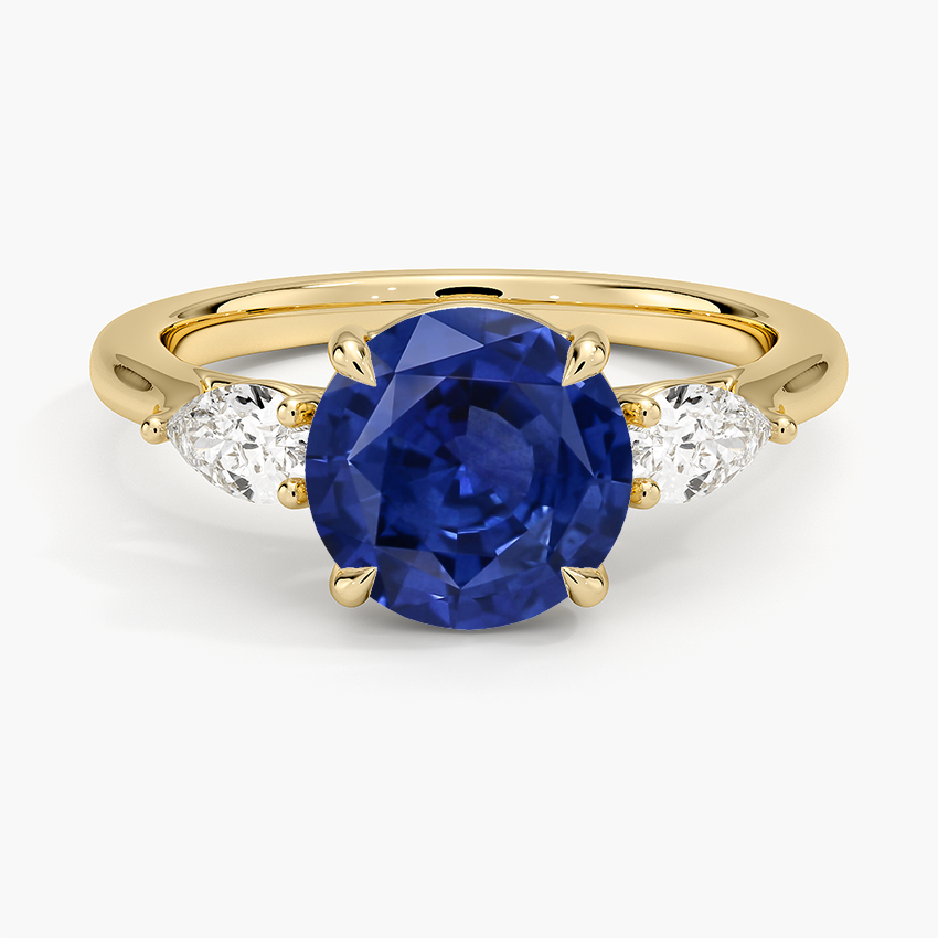 Sapphire Opera Perfect Fit Diamond Ring in 14K Yellow Gold