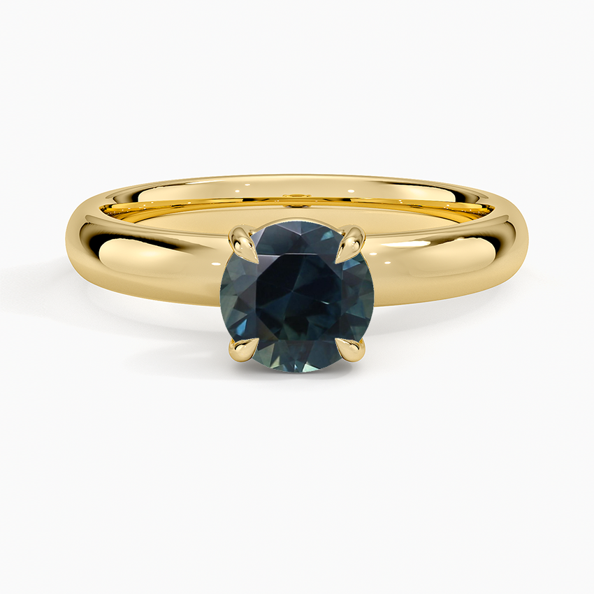 Sapphire Audrey Perfect Fit 3mm Solitaire Ring in 18K Yellow Gold