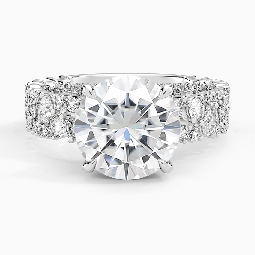 Moissanite Glacé Diamond Ring (3/4 ct. tw.) in 14K White Gold
