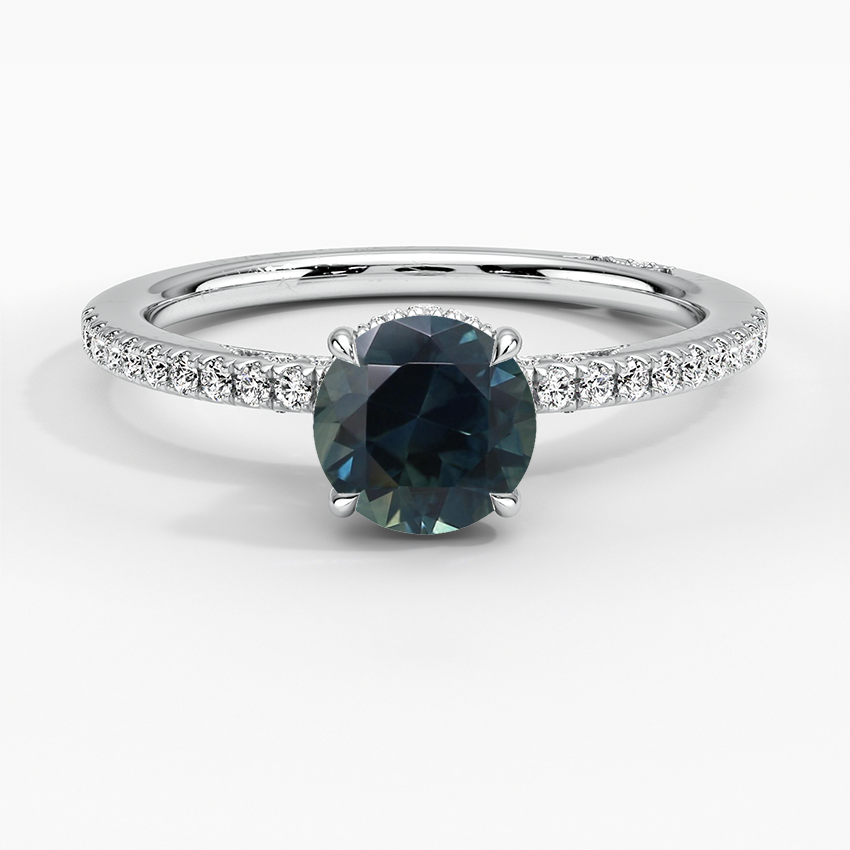 Sapphire Simply Tacori Luxe Drape Diamond Ring in 18K White Gold