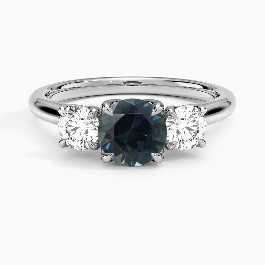 Sapphire Elodie Perfect Fit Three Stone Diamond Ring (1/2 ct. tw.) in 18K White Gold