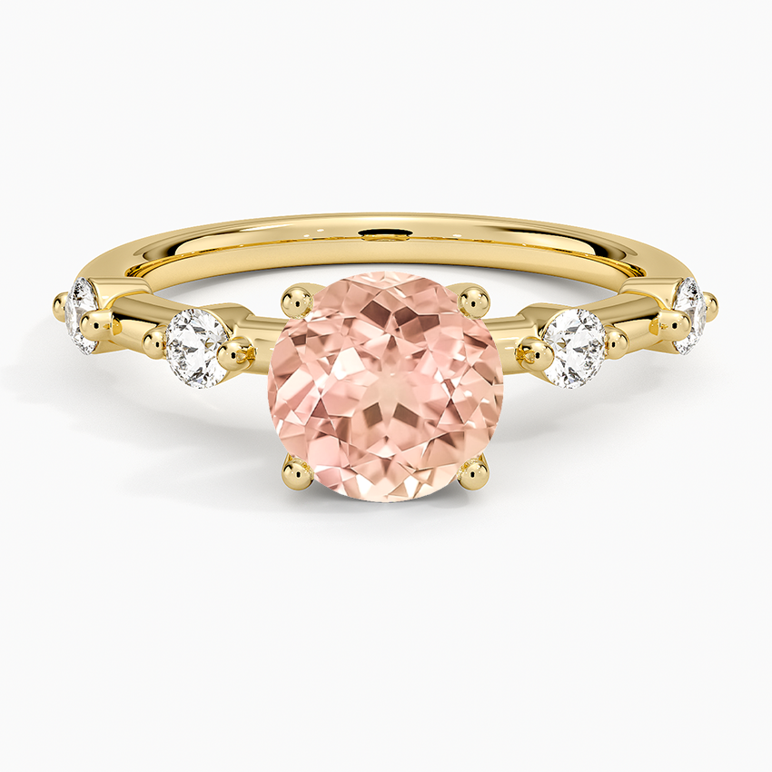 Lab Grown Sapphire Aimee 1.7mm Diamond Ring in 18K Yellow Gold