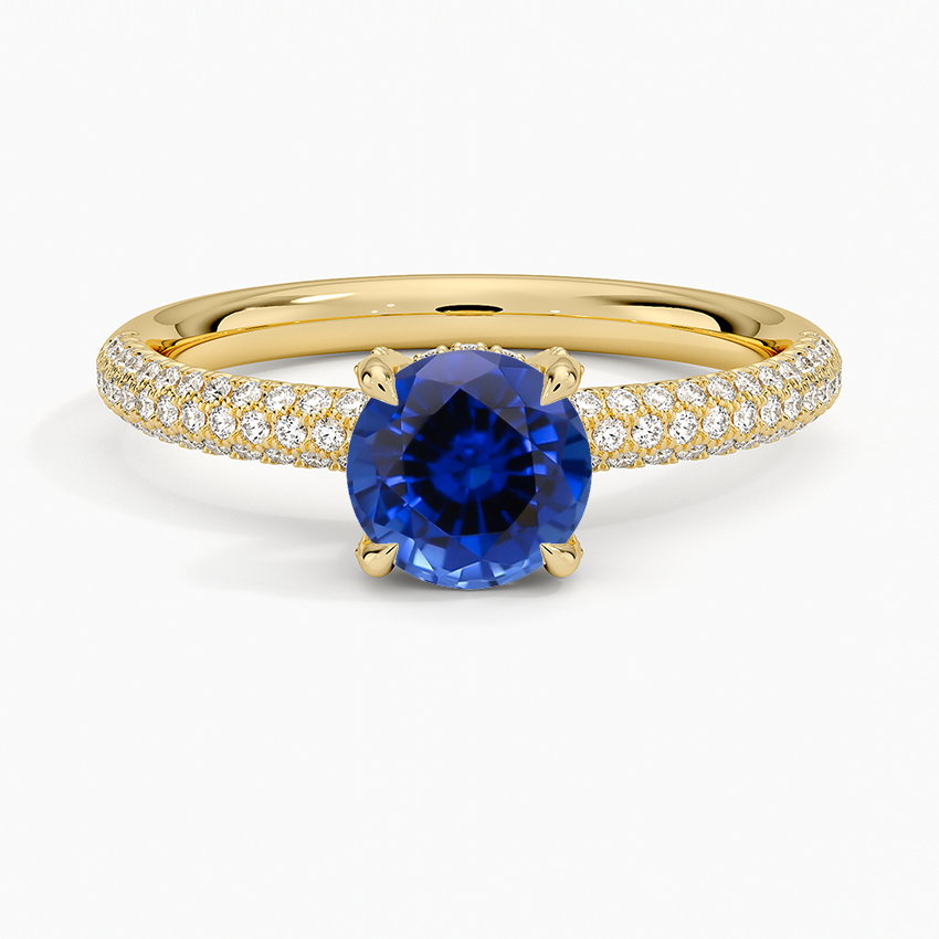 Sapphire Valencia Diamond Ring (1/3 ct. tw.) in 18K Yellow Gold