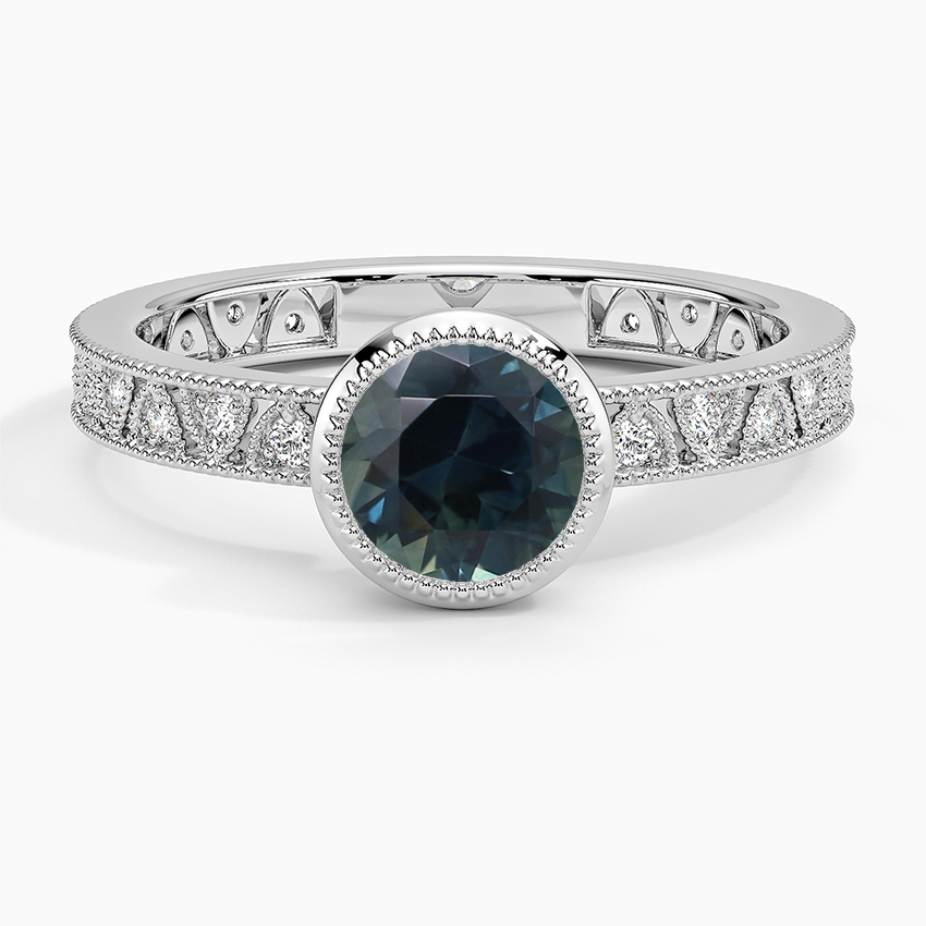 Sapphire Sinclair Art Deco Diamond Ring (1/6 ct. tw.) in 18K White Gold