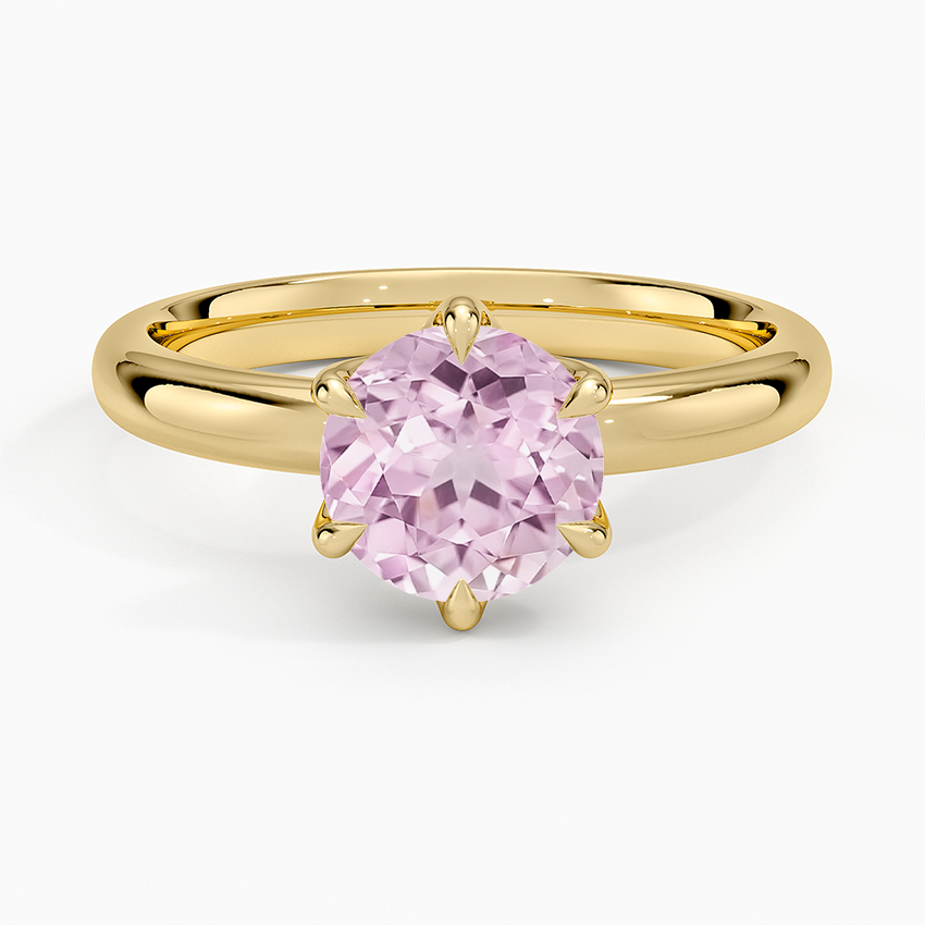 Lab Grown Sapphire Esme 2.5mm Solitaire Ring in 18K Yellow Gold