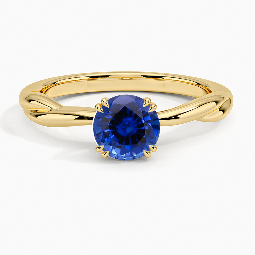 Yellow Gold Sapphire Alouette Ring