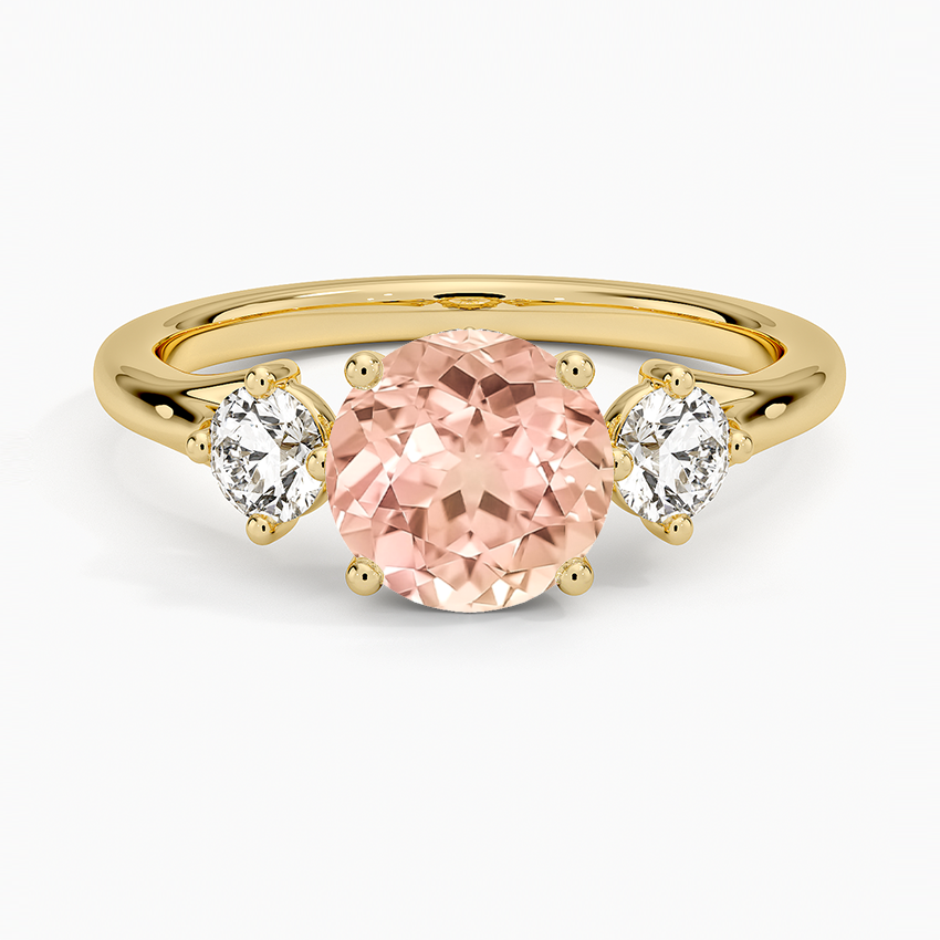 Lab Grown Sapphire Luxe Floating Three Stone Diamond Ring (1/3 ct. tw.) in 18K Yellow Gold