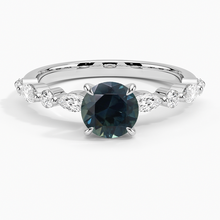 Sapphire Versailles Diamond Ring (1/3 ct. tw.) in 18K White Gold