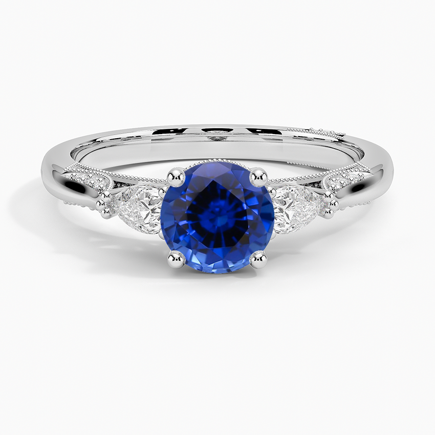 Sapphire Simply Tacori Three Stone Diamond Ring (1/3 ct. tw.) in 18K White Gold