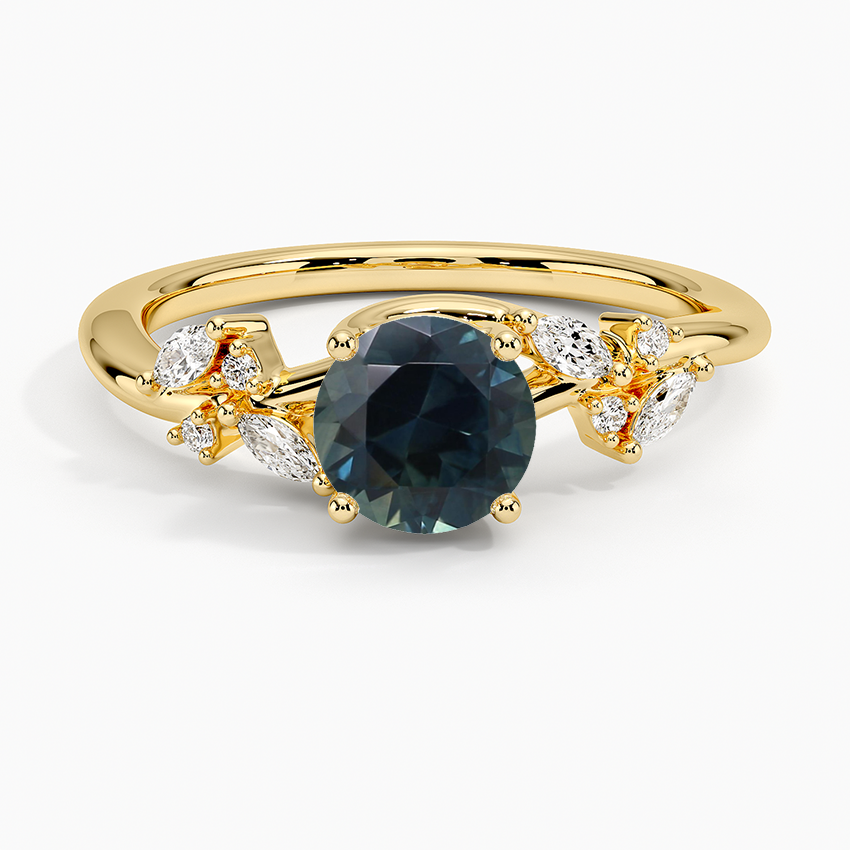 Sapphire Arden Diamond Ring in 18K Yellow Gold