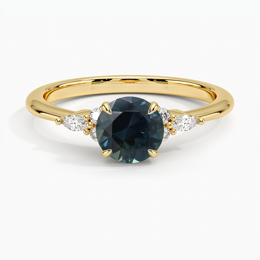Sapphire Nadia Diamond Ring in 18K Yellow Gold