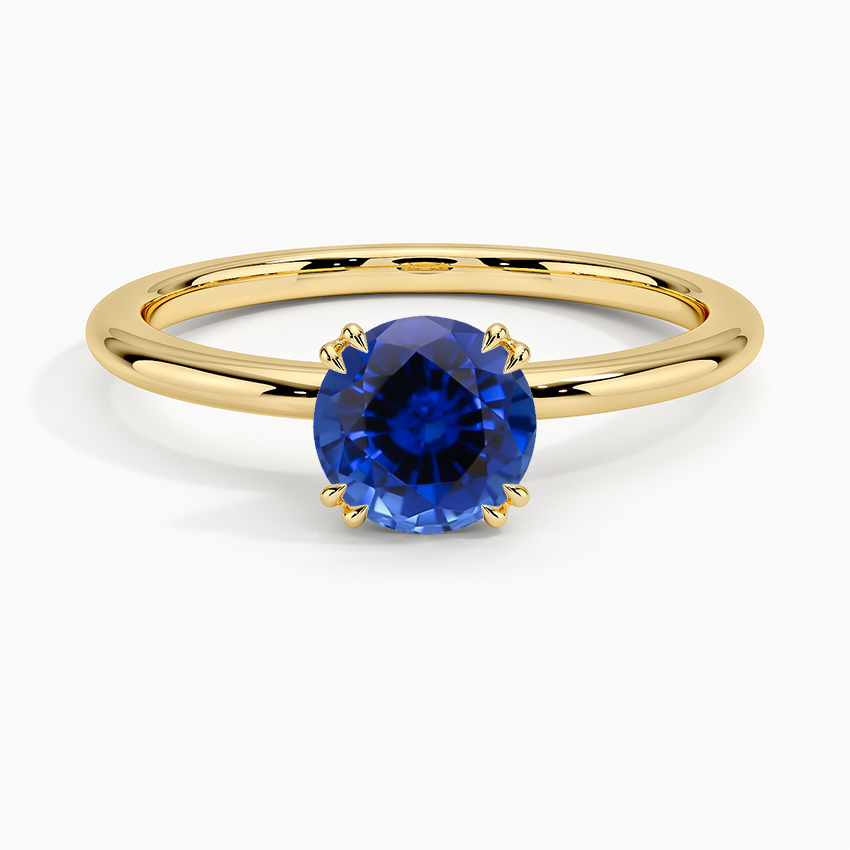 Sapphire Aveline Solitaire Ring in 18K Yellow Gold