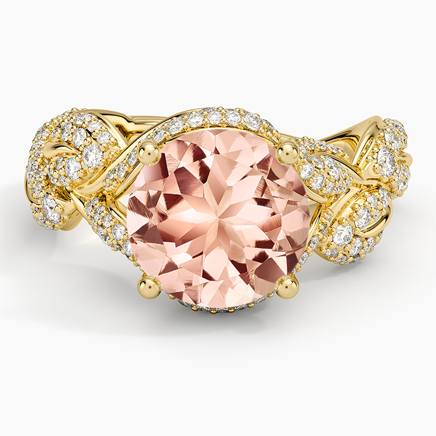 Morganite Olivia Diamond Ring (1 ct. tw.) in 14K Yellow Gold