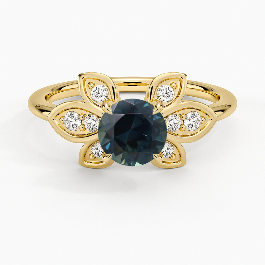 Sapphire Luxe Fiore Diamond Ring in 18K Yellow Gold