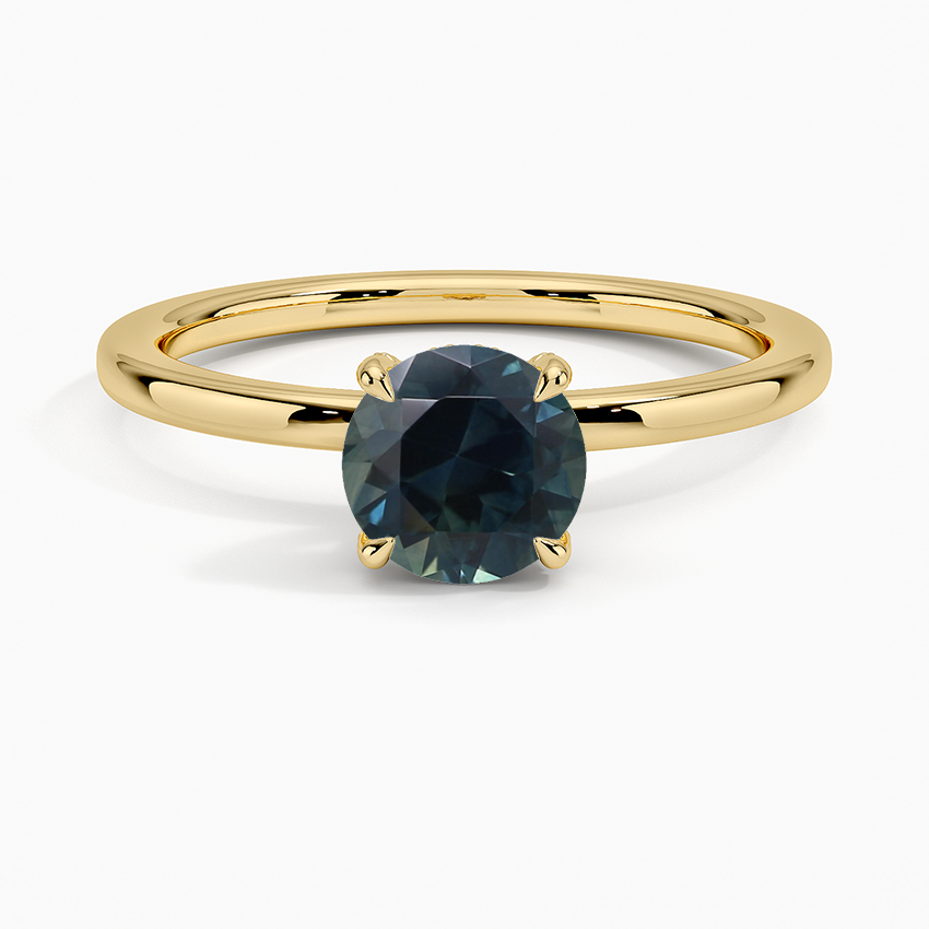 Sapphire Lumiere Diamond Ring in 18K Yellow Gold