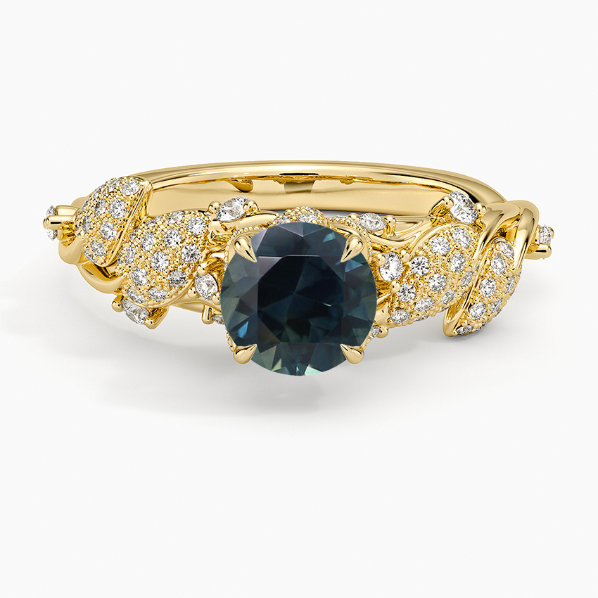 Sapphire Luxe Canopy Diamond Ring in 18K Yellow Gold