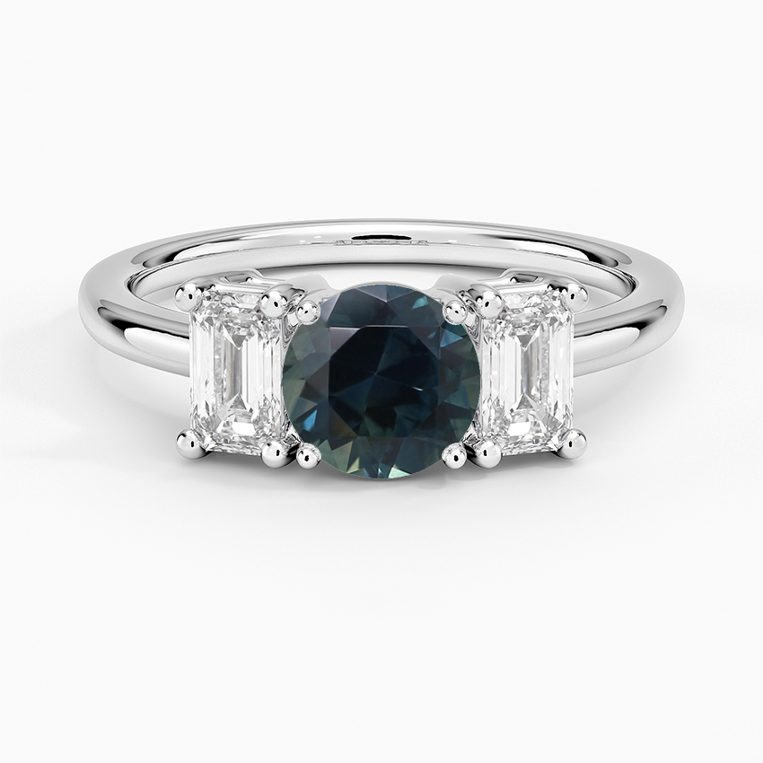 Sapphire Luxe Rhiannon Three Stone Diamond Ring (3/4 ct. tw.) in 18K White Gold