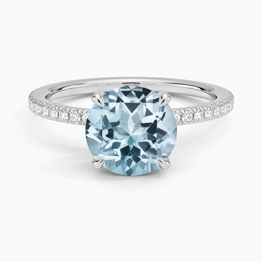 Aquamarine Luxe Viviana Diamond Ring (1/3 ct. tw.) in 18K White Gold