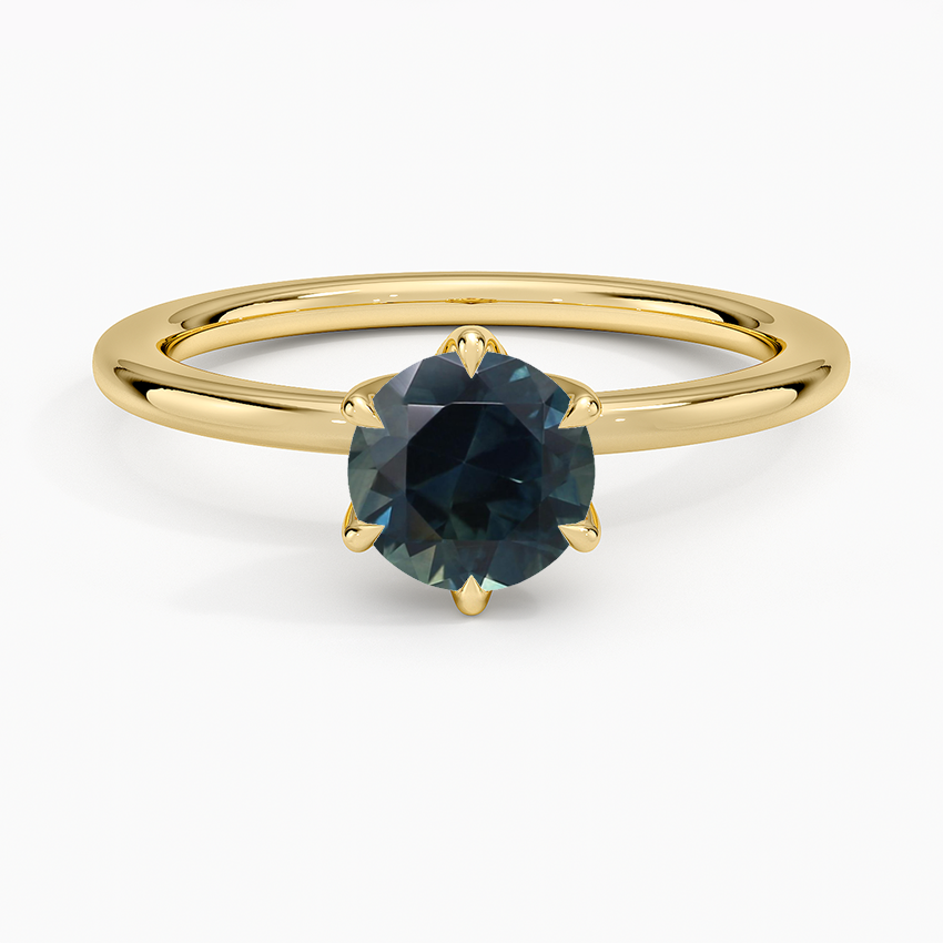 Sapphire Esme Perfect Fit Solitaire Ring in 18K Yellow Gold