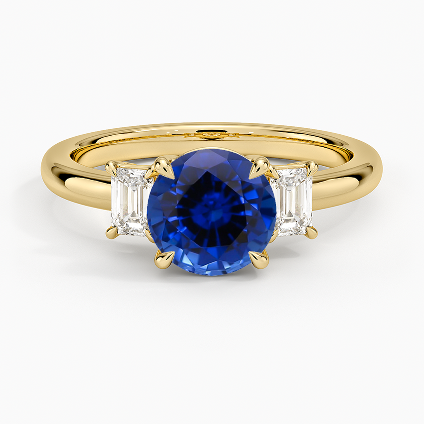 Sapphire Petite Rhiannon Three Stone Diamond Ring (1/4 ct. tw.) in 18K Yellow Gold