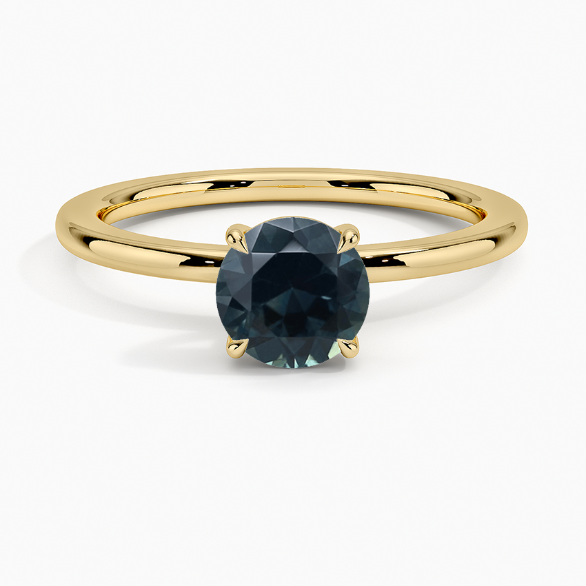Sapphire Audrey Perfect Fit 1.4mm Solitaire Ring in 18K Yellow Gold