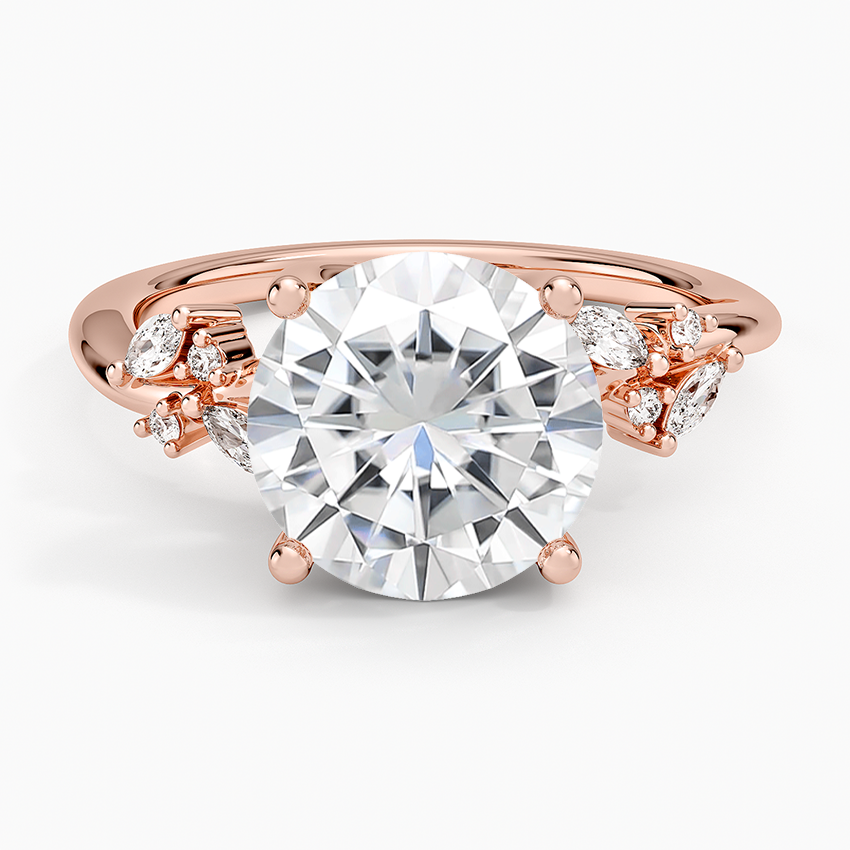 Moissanite Arden Diamond Ring (1/6 ct. tw.) in 14K Rose Gold