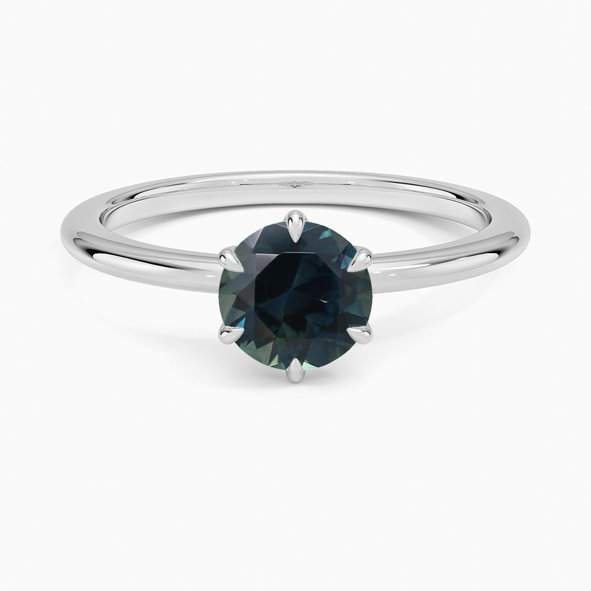 Sapphire Petite Esme 1.5mm Ring in 18K White Gold