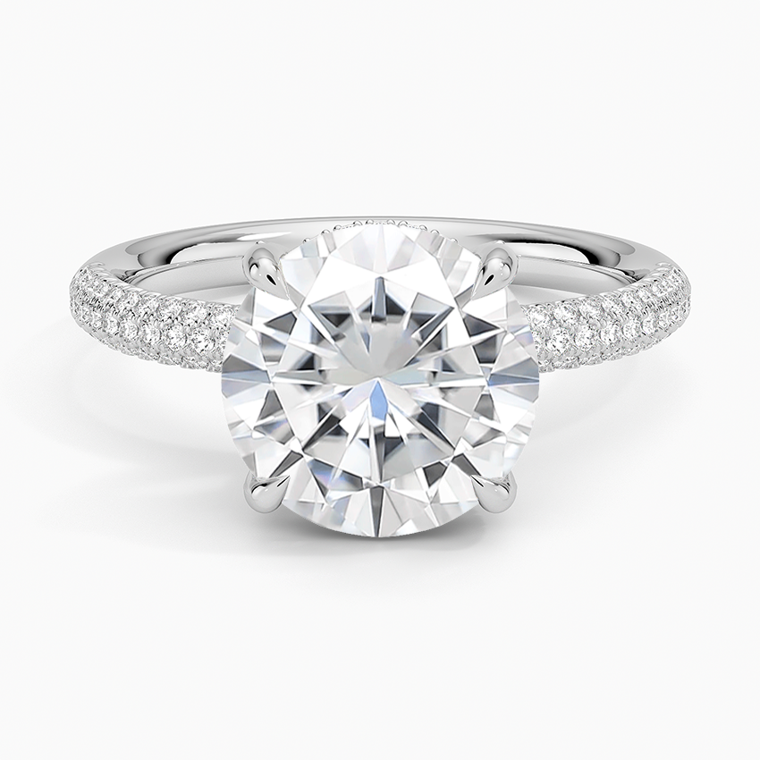 Moissanite Valencia Diamond Ring (1/3 ct. tw.) in 14K White Gold