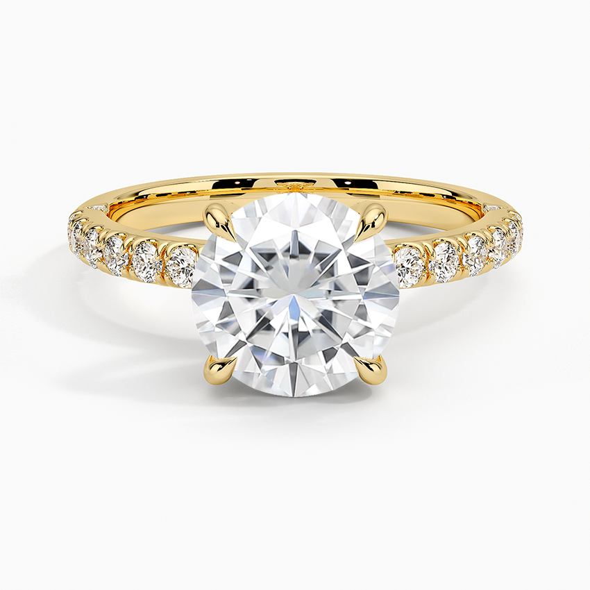 Moissanite Heritage Diamond Ring (1/3 ct. tw.) in 18K Yellow Gold